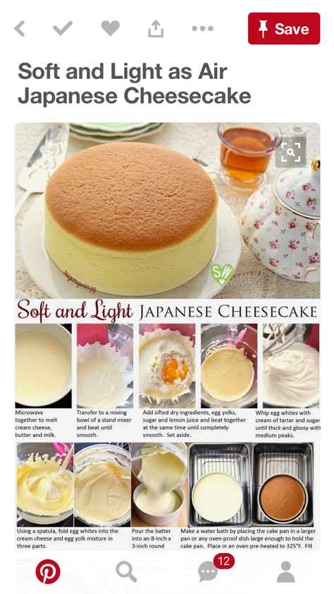 Sponge Cake Recipe Best, Japanese Cheesecake, Lost 100 Pounds, Sponge Cake Recipes, Quit Drinking, Sweet Recipes Desserts, Easy Baking Recipes Desserts, Think Food, Sweet Snacks Recipes