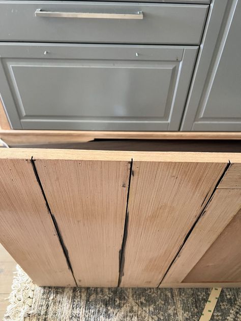 Paneled Dishwasher, Dishwasher Panel, Peel And Stick Wood, Drawer Dishwasher, Condo Remodel, Plywood Panels, Set Of Drawers, Diy Building, Paint Line