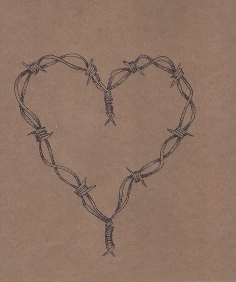 Barbwire Heart Tattoo Knee, Barbwire Tattoo Womens, Barbwire Tattoo Arm, Barbwire Tattoos, Barbwire Heart Tattoo, Barbwire Heart, Barbwire Tattoo, Heart Flower Tattoo, Pumpkin Tattoo