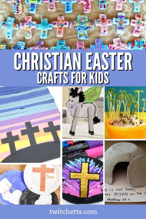 Religious Easter crafts that kids will love to make are so much fun and educational. It is a fun and exciting way to celebrate Spring and Easter. #easter #religious #sundayschool #christian #craftsforkids #twitchetts Religious Easter Crafts For Kids, Christian Easter Crafts For Kids, Christian Easter Art, Craft Ideas To Sell, Easter Religious Crafts, Catholic Easter, Easter Craft Ideas, Easter Lessons, Easter Sunday School