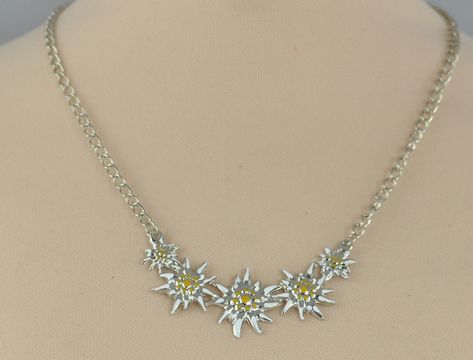 Edelweiss Necklace, Swiss Miss, My Dream Wedding, Diamond Necklace, Dream Wedding, Necklaces, Tattoos, Dirndl