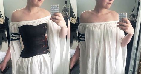 Art by Ariana Orner Hi guys! In this tutorial I'm going to be guiding you through how I made my chemise for Jester. It's a very... Chemise Sewing Pattern, Critical Role Cosplay, Geeky Clothes, Cosplay Cute, Cosplay Tutorial, Medieval Dress, Cosplay Dress, Critical Role, Hi Guys