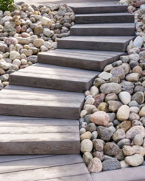 Landscape Stairs, Landscape Steps, Stone Step, Sloped Backyard, Garden Stairs, Outdoor Steps, Garden Steps, Outdoor Stairs, Have Inspiration