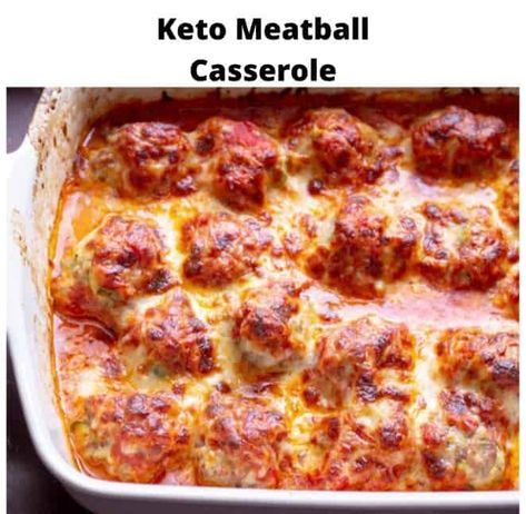 Keto Meatball Casserole - Keto Recipes Keto Meatball Casserole, Keto Supper, Flavorful Meatballs, Meatballs Keto, Meatballs Baked, Ketosis Recipes, Casserole Keto, Keto Meatballs, Baked Meatballs