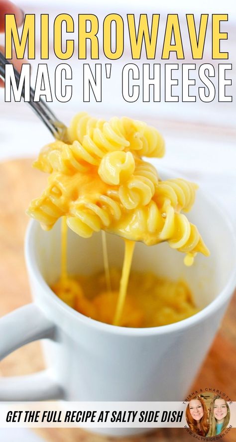 Single Serve Homemade Mac And Cheese, Diy Mac And Cheese Cups, Single Mac And Cheese, Mug O Mac And Cheese, Single Serving Homemade Mac And Cheese, Mac N Cheese Microwave Mug Recipes, Microwaved Mac And Cheese, Mac In Cheese In A Mug, Cup Of Mac And Cheese