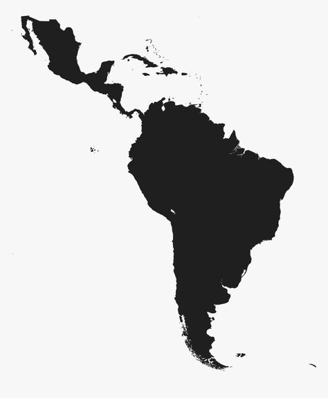 Map Of Latin America, America Latina Aesthetic, Latin America Aesthetic, Lsu Hoodie, Latin America Map, America Outline, Latina Tattoo, Maps Aesthetic, Map Black And White