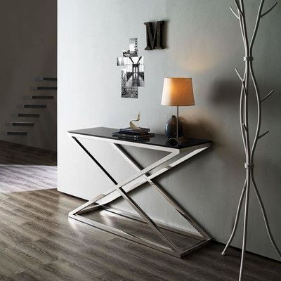 Tall Tables, Console Tables Entryway, Modern Table Legs, Modern Kitchen Furniture, Steel Console Table, Home Theater Furniture, Contemporary Console Table, Timeless Furniture, Kitchen Table Settings