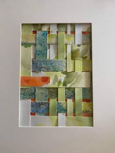 Textured Illustration, Collage Art Projects, Paper Collage Art, Color Collage, Paper Weaving, Collage Art Mixed Media, Weaving Art, Woven Paper, Art Journal Inspiration