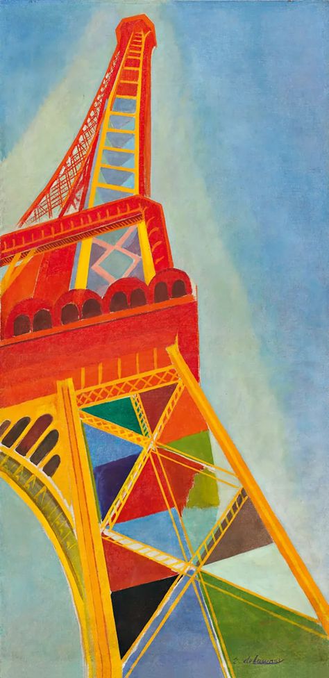 Tower Painting, Eiffel Tower Art, Robert Delaunay, Sonia Delaunay, Raoul Dufy, Pierre Bonnard, William Turner, Henri Rousseau, A Level Art