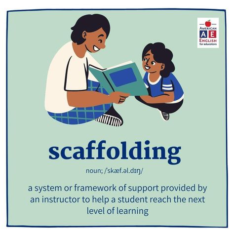 Scaffolding is an important part of learning. As teachers build on old content and skills with the new students are able to level up to the next level of learning. How do you decide how to continue scaffolding and when to ease up? #TEYLMOOC

Are you an English teacher who is interested in exploring fun and engaging approaches for teaching English to children through engaging videos and practical readings as well as gaining new ideas for teaching listening, speaking, reading and writing in a mean Scaffolding Learning, English Collocations, Training Ideas, Reading And Writing, American English, Scaffolding, New Students, English Teacher, Teaching English