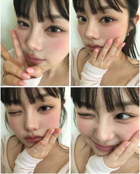 not mine !! Pfp Icon Aesthetic, Girly Makeup, Douyin Makeup, Ulzzang Makeup, Ethereal Makeup, Soft Makeup, Eye Look, February 15, Pink Makeup