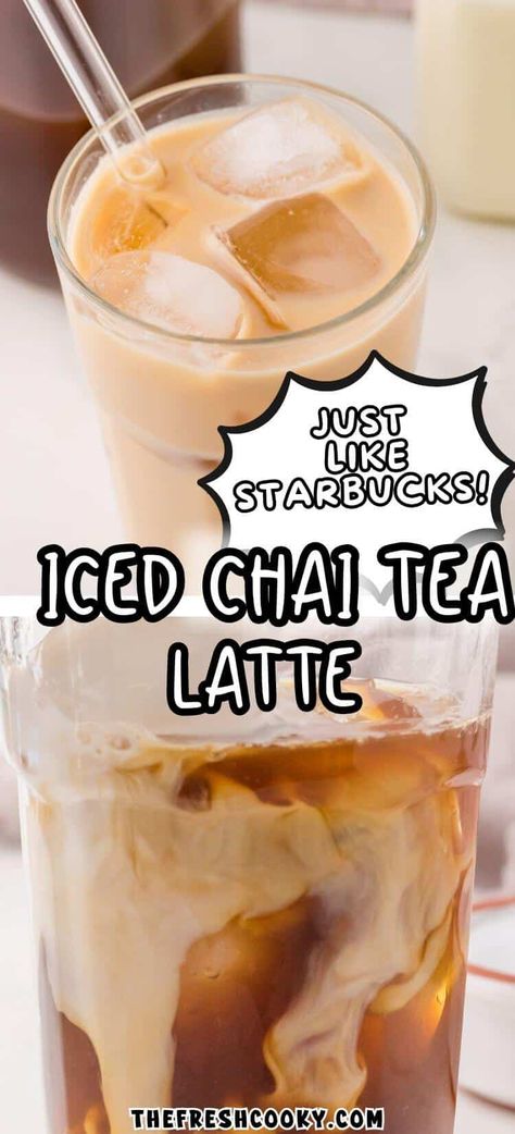 Iced Chia Recipe, How To Make A Chia Latte, How To Make A Chia Tea Latte At Home, Diy Chia Tea Latte, How To Make A Chai Latte, Tasty Drinks To Make At Home, How To Make Chai, Iced Chai Tea Recipe, Home Made Chai Tea