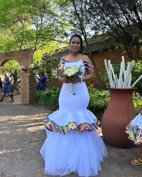 Modern Ndebele Traditional Attire, Ndebele Wedding Dress, Tswana Traditional Wedding, Tswana Traditional Wedding Dresses, Xhosa Traditional Dresses, Wedding Dresses Traditional, Zulu Traditional Attire, African Bridal Dress, Traditional Wedding Dress