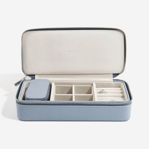 Travel Jewellery Box, Dusky Blue, Jewelry Roll, Travel Jewelry Box, Travel Jewelry Case, Holiday Jewelry, Travel Jewelry, Jewelry Case, Jewellery Boxes