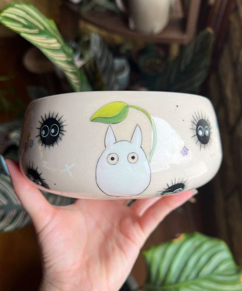 Products – Tuby Ceramics Ceramic Drawing Ideas, Pottery Painting Japanese, Pottery Painting Animals, Studio Ghibli Pottery Painting, Anime Ceramics, Ghibli Pottery, Anime Pottery, Ghibli Ceramics, Studio Ghibli Ceramics