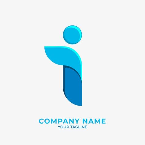 I Name Logo, Letter I Logo, Medicine Logo, I Logo, Flat Logo, Logo Letter, Personal Logo, Letter I, Name Logo