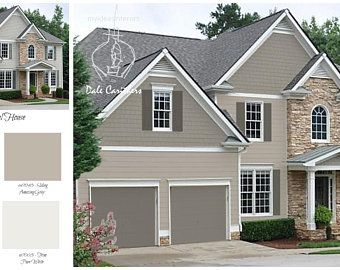 Color Consultant, Residential Exterior, Color Consultation, Benjamin Moore Gray, Outside Paint, House Paint Color Combination, Color Combinations Paint, Exterior House Paint Color Combinations, Exterior House Color