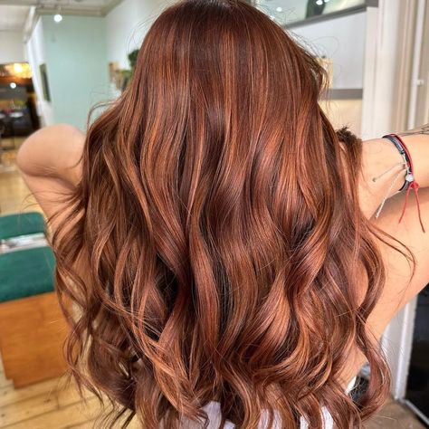 Copper Chestnut Hair with Subtle Highlights Hair Color Chestnut Brown, Brown Hair Color With Highlights, Chestnut Brown Hair Dye, Chestnut Brown Hair Color, Dark Chestnut Hair, Hair Color With Highlights, Hair Color For Tan Skin, Chestnut Highlights, Color With Highlights