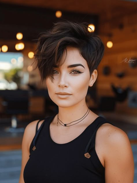 Pixie Cut Chubby Face, Oval Face Haircuts Short, Trendy Pixie Haircut, Chubby Face Haircuts, Pixie Haircut Ideas, Pixie Haircut Styles, Chin Length Haircuts, Pixie Haircut For Round Faces, Tutorial Ideas