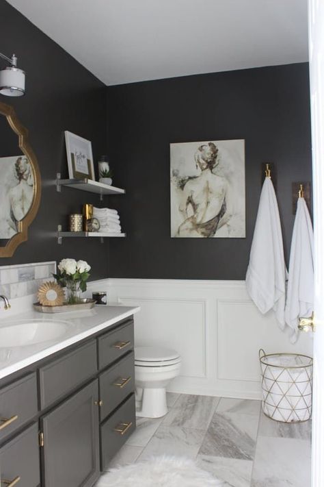 Bathrooms usually need the most work, but simple sounding changes can quickly tally into a 4-figure bill. When your budget's not ready for a remodel, set your sights on smaller DIYs you can tackle yourself. Grab a Benjamin and a basic tool kit—here are 7 projects to easily take on this weekend. Makeover Kamar Mandi, Sinks Bathroom, Trendy Bathroom, Bathroom Redo, Bad Design, Diy Remodel, Bath Room, Grey Bathrooms, Bath Tub