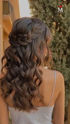 Senior Prom Hairstyles Long Hair, Braids Wavy Hair, Grad Hairstyles, Cute Prom Hairstyles, Formal Hairstyles For Long Hair, Inspo Hair, Hair Boy, Simple Prom Hair, Boy Hair