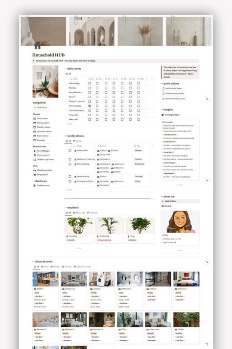 Aesthetic Notion Cleaning Planner: A Digital Planner for Getting Organized onenotedigitalplanner #notion_template_aesthetic #notion_setup_aesthetic_dashboard. Clean And Organized Home, Household Cleaning Schedule, Cleaning Schedule Templates, Cleaning Checklist Template, Planner Minimal, Life Planner Organization, Aesthetic Notion, Cleaning Planner, Weekly Planner Free