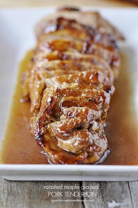 Maple Glazed Pork Tenderloin, Glazed Pork Tenderloin, Glazed Pork, Pork Glaze, Tenderloin Recipes, Weekly Meal Plan, Pork Tenderloin Recipes, Maple Glaze, Stuffed Pork Tenderloin