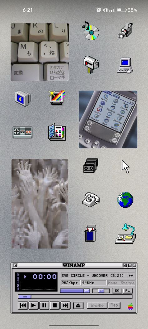 Y2k Windows Aesthetic, 2000 Windows Aesthetic, Cybercore Homescreen Layout, Old Internet Wallpaper, Old Windows Aesthetic, Y2k Technology Aesthetic, Y2k Internet Aesthetic, Iphone Y2k Aesthetic, Cybercore Phone Layout