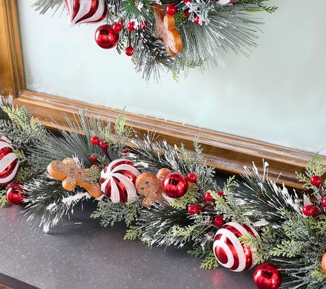 Outdoor wreaths on house