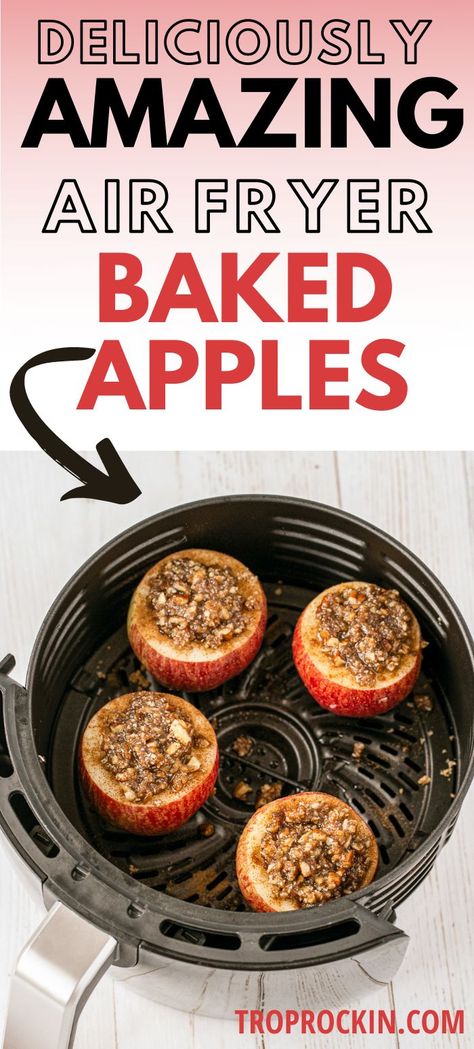 Air Fryer Baked Apples, Air Fryer Recipes Dessert, New Air Fryer Recipes, Air Fryer Recipes Snacks, Baked Apple Recipes, Apple Recipes Easy, Air Fryer Oven Recipes, Air Fry Recipes, Gluten Free Desserts Recipes