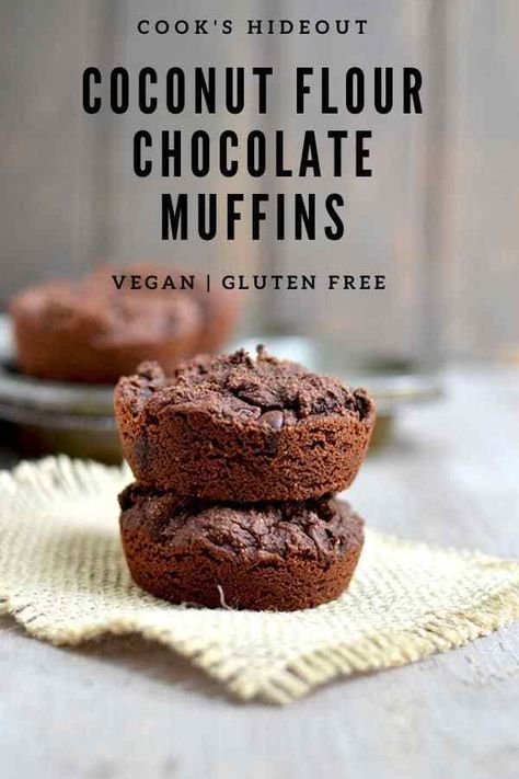 Easy Almond Flour Muffins, Almond Flour Muffins Chocolate Chip, Recipes Using Coconut Flour, Coconut Flour Muffins, Muffins With Chocolate Chips, Healthy Biscuits, Muffins With Chocolate, Almond Flour Muffins, Baking With Coconut Flour