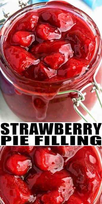 Strawberry Pie Filling Recipe, Easy Strawberry Pie, Pie Fillings, Strawberry Pie Recipe, Cake Filling Recipes, Coconut Dessert, Strawberry Pie Filling, Pie Filling Recipes, Sugar Pie