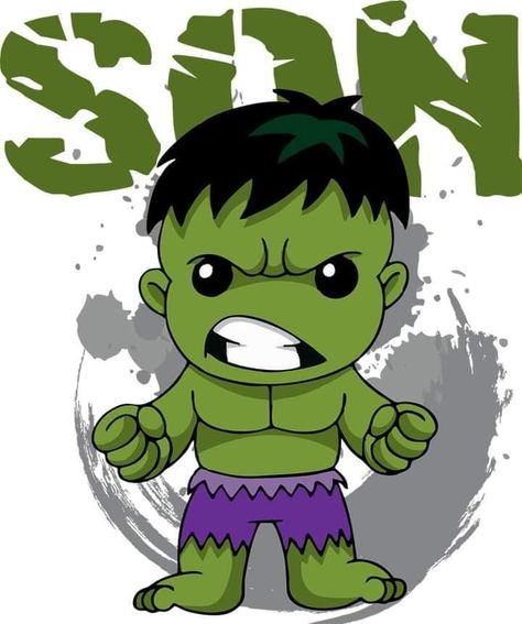 Baby Hulk Cartoon, Hulk Cute, Superhero Pictures, Hulk Birthday, Baby Superhero, Hulk Art, Spiderman Cartoon, Villain Costumes, Donkey Kong Country