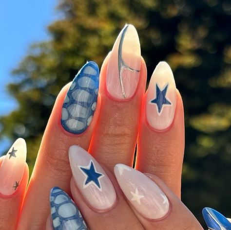 utah nail tech | aspyn child on Instagram: "im ready to pop these firecrackers, don’t pop em on me WHERE DA POLICE AT???" Nail Inspo Trendy 2024 Summer Simple, Utah Girl Nails, Cool Nail Inspo 2024, Nail Inspo 2024, Cool Girl Nails, Winter Nails Simple, Utah Nails, Summer Nails Nail Art, Bow Nail Designs