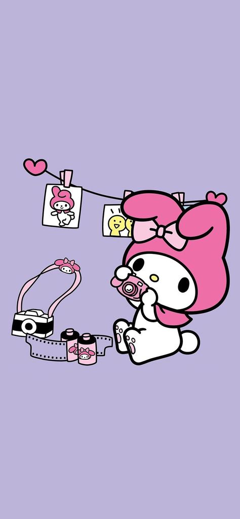 My Melody Purple, Hello Sanrio, My Melody Wallpaper, Hello Kitty My Melody, Sanrio Wallpaper, Inspirational Wallpapers, Little Twin Stars, Sanrio Characters, Hello Kitty Wallpaper