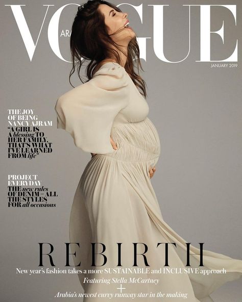 Vogue 2019 cover . . . Editor in Chief @mrarnaut | Photography @alvarobeamud l Style @katieellentrotter l Interview @halakawsarani | Hair… Maternity Studio Photoshoot, Maternity Posing, Vogue Arabia, Haute Couture Style, Nancy Ajram, Maternity Photography Studio, Couple Pregnancy Photoshoot, Maternity Photoshoot Outfits, Maternity Studio