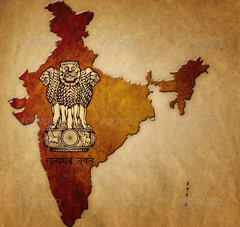 Background with map of India with coat of arms on old paper. The package contains: JPG image 40203800 pixels / resolution 300 dpi Map Of India Wallpaper, Indian Map Art, Hindi Activity, Indian Emblem Wallpaper, Indian Map, Old India, India Logo, Economics Notes, Map Of India