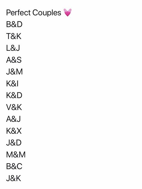 Perfect Couple Initials 💓 Couple Letters That Go Together, Couples Initials That Are Meant To Be, Best Couple Initials, Initials That Are Meant To Be, If Their Initial Starts With Tiktok, These Initials Are Meant To Be, Compatible Initials, What This Initial Wants To Tell You, Initials That Should Date