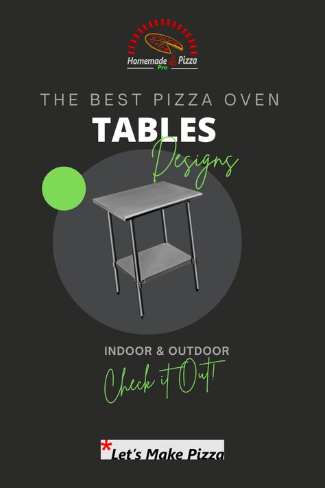 Find the best pizza oven tables for indoor and outdoor. Outdoor Pizza Table, Ooni Pizza Oven Table Diy, Ooni Table, Outdoor Pizza Oven Table, Pizza Oven Stand, Pizza Oven Table, Outdoor Gas Pizza Oven, Propane Pizza Oven, Make Pizza At Home