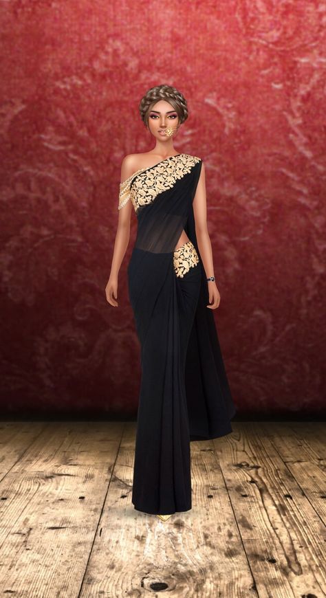 Designer Sarees Latest, Draped Saree, Saree Wearing Styles, Evening Gowns With Sleeves, Draping Fashion, Fashion Sketches Dresses, Saree Designs Party Wear, Indian Dresses Traditional, Indian Gowns Dresses