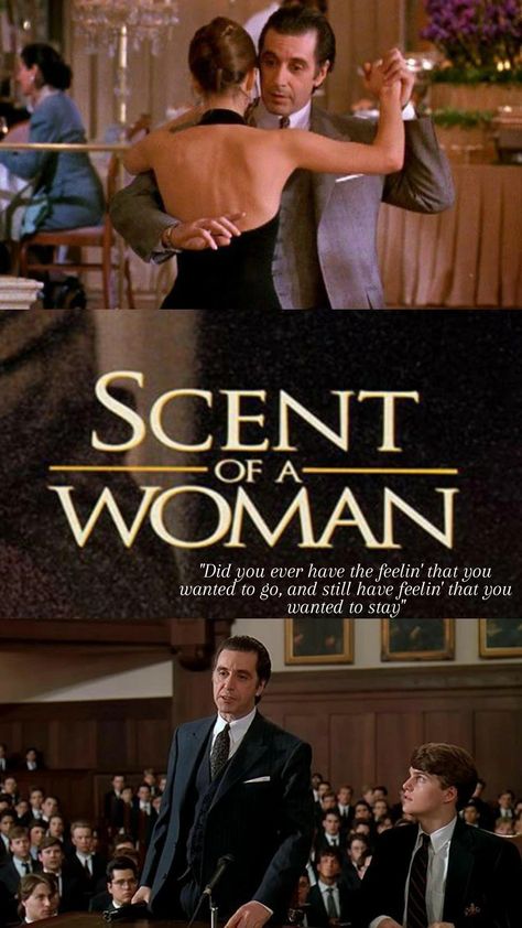 Scent Of A Woman Movie Poster, Scent Of A Woman Poster, Scent Of A Woman Movie, Scent Of A Woman, Romcom Movies, Movie Hacks, Favorite Movie Quotes, Woman Movie, Cinema Film