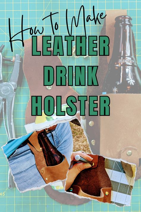 🥤Keep your drink close with this hilarious and easy-to-make belt drink holster.🥤 Beer Holster, Diy Leather Projects, Leather Craft Projects, Native American Crafts, Tan Cowhide, Exotic Fashion, Leather Artisan, Craft Night, Deer Skin