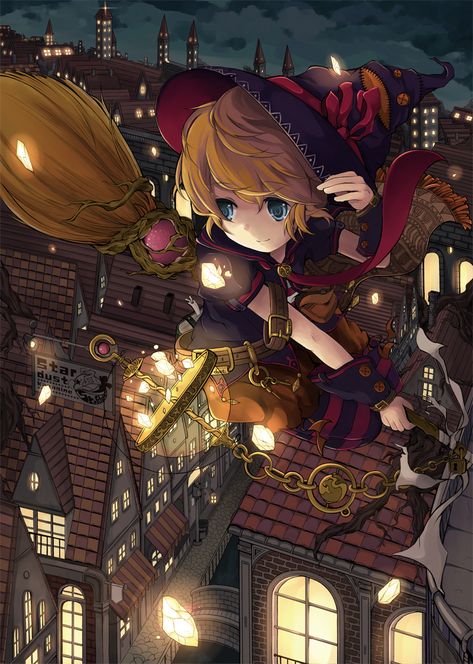 Rin Kagamine Wallpaper, Kagamine Wallpaper, Witch Anime, Rin Kagamine, Anime Witch, Sisters Art, Anime Halloween, Wallpaper Halloween, Witch Art