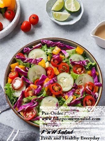 F 'n H Salad for your healhy life and fresh everyday! Pre-Order Now at www.fake.promote.salad.com (This is just a fake promote. Dot get it seriously) Dressing Salad, Vegetable Salad Recipes, Program Diet, Resep Salad, Makanan Diet, Cheese Salad, Diet Vegetarian, Shrimp Salad, Salad Bar