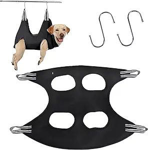 Amazon.co.uk : cat hammock Dog Grooming Hammock, Happy Pug, Grooming Table, Dog Cone, Nail Trimming, Harness Dog, Dog Sling, Dog Leg, Pet Hammock