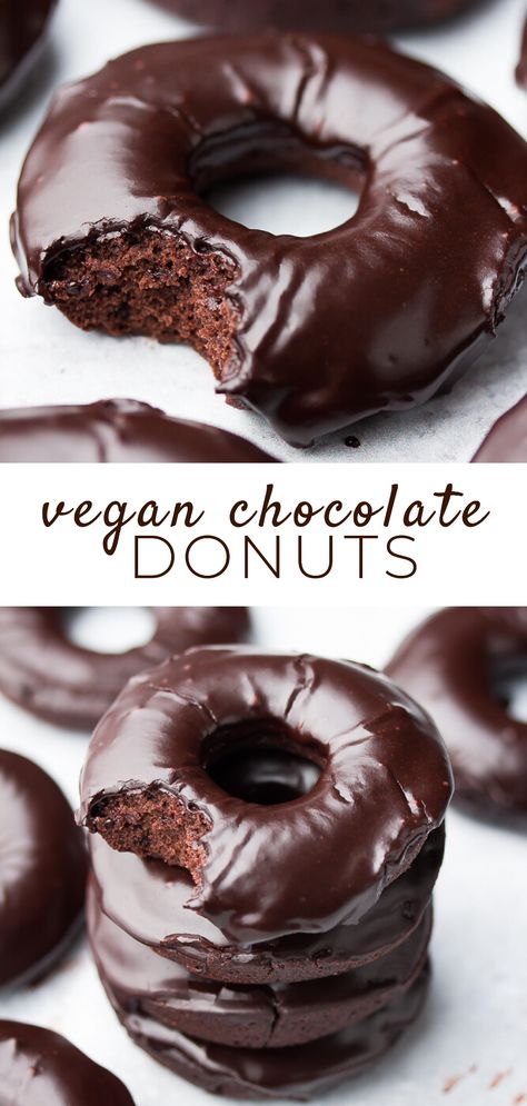 Deserturi Raw Vegan, Chocolate Doughnuts, Vegan Baking Recipes, Vegan Donuts, Desserts Vegan, Glutenfree Dairyfree, Chocolate Donuts, Vegan Dessert Recipes, Vegan Treats