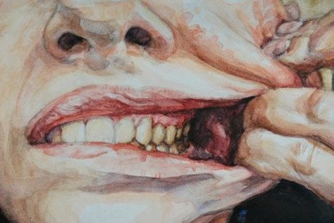 @archillect : https://t.co/ENPdBtyMS0 Teeth Drawing, Mouth Drawing, Detective Comics, Urban Art, Artist Art, Daffodils, Art Tattoo, Art Reference, Art Projects