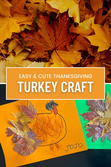 Create a Leaf Turkey Craft with Real Fall Leaves 🍂🦃 – A Simple, Fun Way to Celebrate Thanksgiving with Kids of All Ages! Leaf Turkey Craft, Thanksgiving With Kids, Turkey Craft For Kids, Easy Thanksgiving Turkey, Leaf Turkey, Thanksgiving Turkey Craft, Turkey Handprint, Autumn Leaves Craft, Leaf Collage