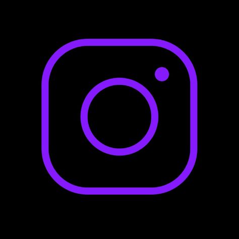 Black Homescreen, Purple Instagram, Black And Purple Wallpaper, News Logo, Logo Instagram, Light App, Black App, Purple Neon, Dark Purple Aesthetic