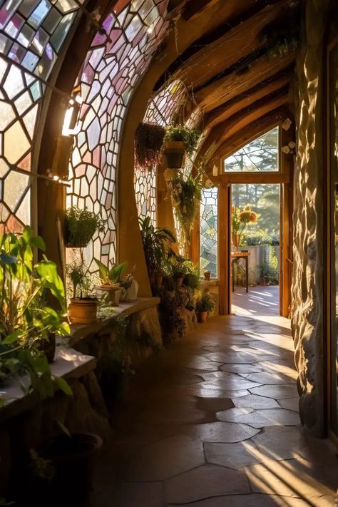 50+ Incredible Earthship Homes that Will Make You Want to Move Off-Grid - Days Inspired Solarpunk Ideas, Unique Home Ideas, Earthship Home Plans, Unique Home Interior, Earthship Design, Unique Home Decor Ideas, Unique Home Designs, Cottage Architecture, Extraordinary Homes